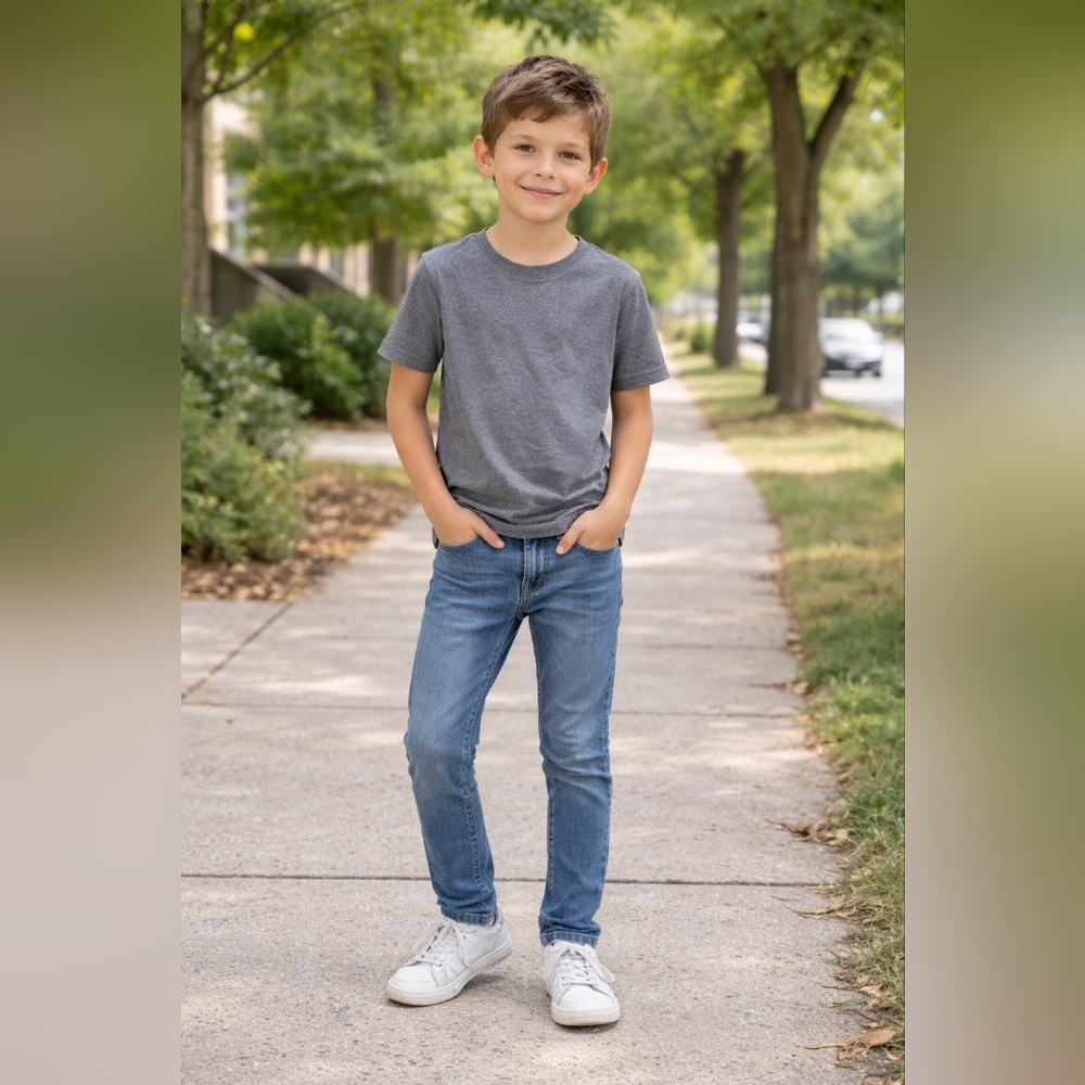 Kidpik Boys Skinny Jeans Blue Denim Casual Everyday Classic Size 7